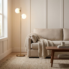 Gemini Dual Globe Glass Floor Lamp