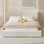 Paris Modern Adjustable Upholstered Platform Bed with Storage
