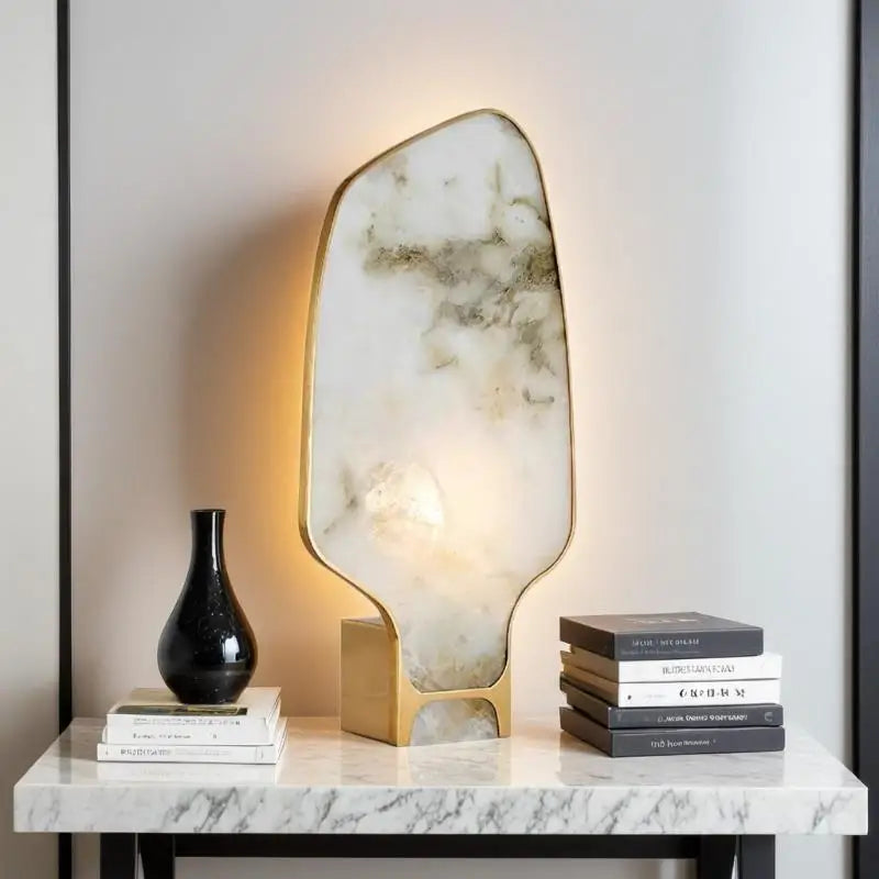 Alba Copper and Alabaster Table Lamp
