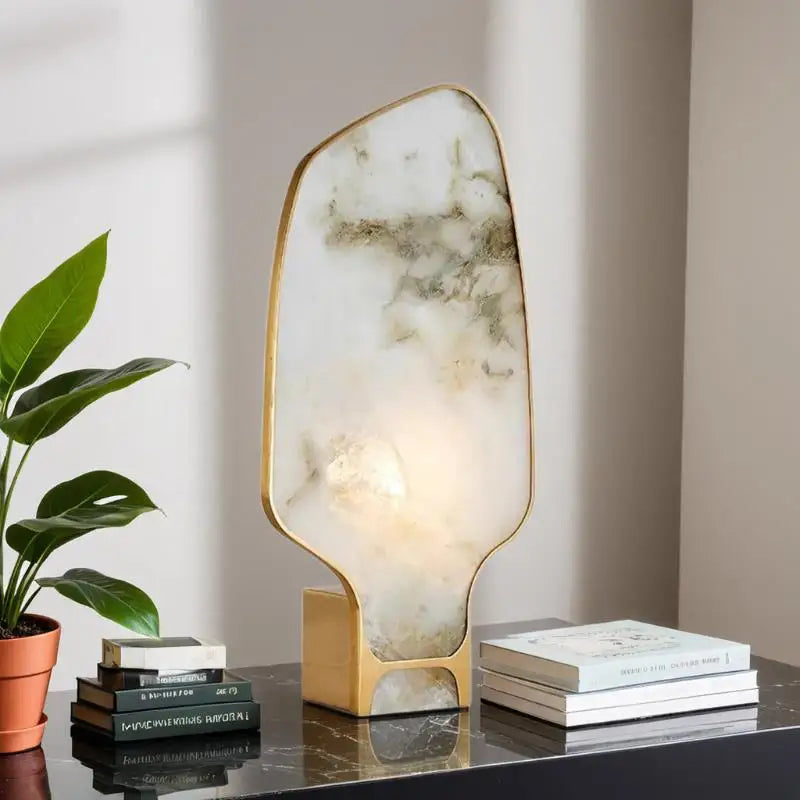 Alba Copper and Alabaster Table Lamp