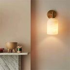 Alma Marble and Brass Wall Lamp