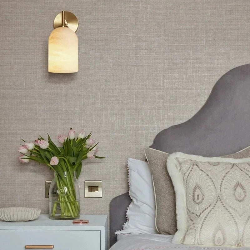 Alma Marble and Brass Wall Lamp