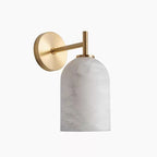 Alma Marble and Brass Wall Lamp