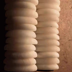 Arch Natural Marble and Steel Wall Lamp