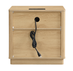 Aspen Smart Wood Nightstand with Charging Station