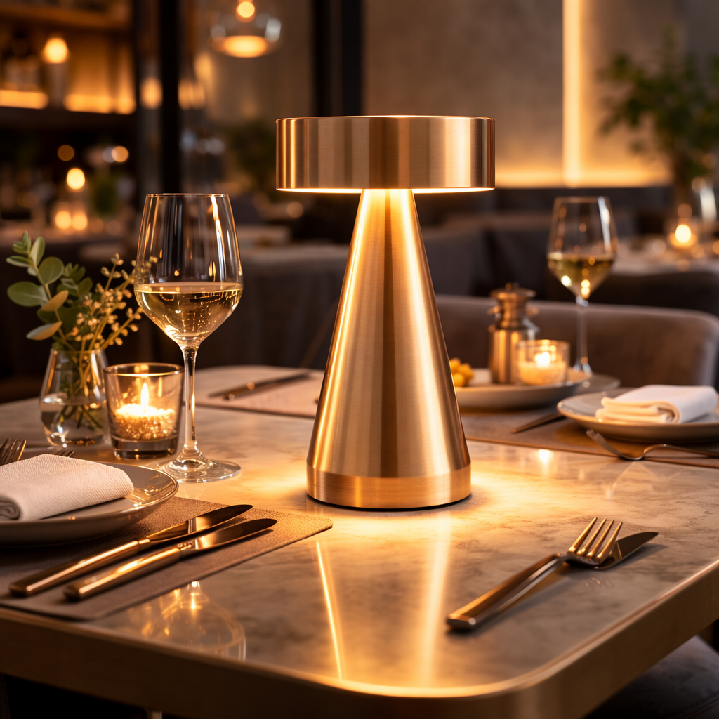 Barcelona Wireless Touch-Dimming Rechargeable Restaurant Lamp