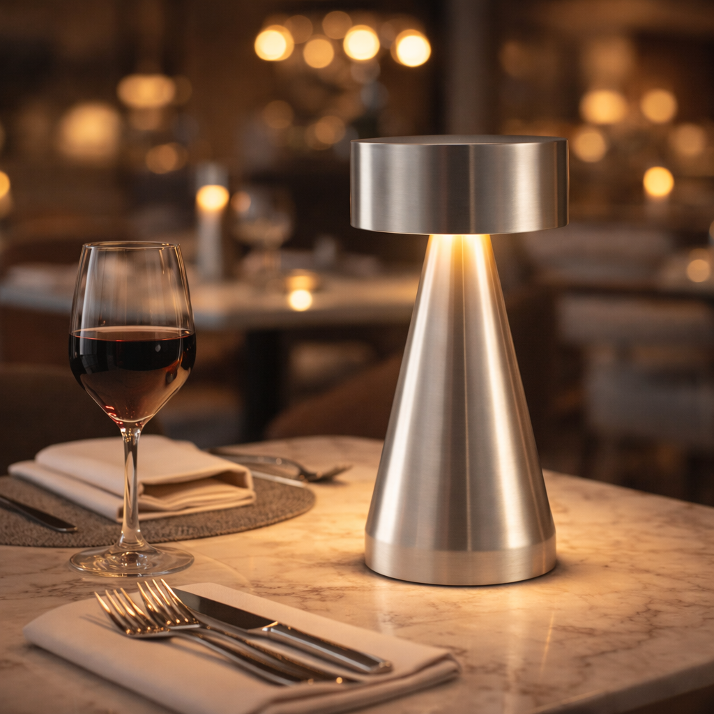 Barcelona Wireless Touch-Dimming Rechargeable Restaurant Lamp