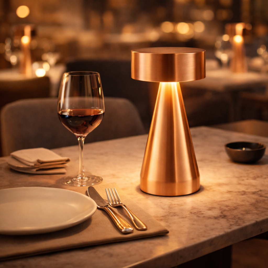 Barcelona Wireless Touch-Dimming Rechargeable Restaurant Lamp