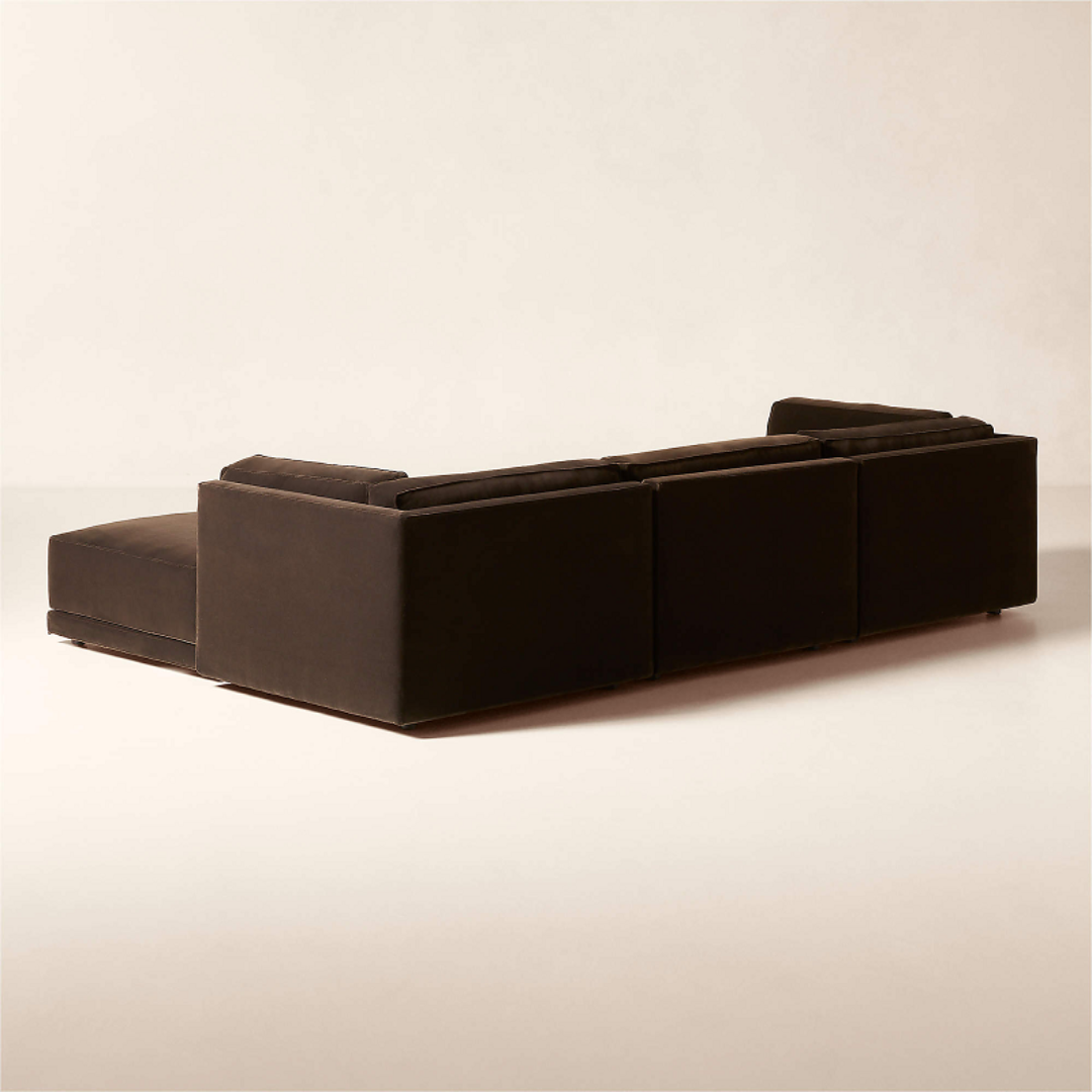Cavelle Grand Modular Velvet L-Sectional