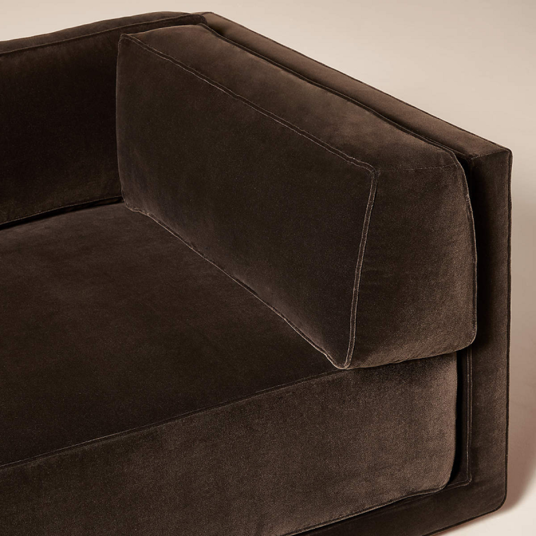 Cavelle Grand Modular Velvet L-Sectional