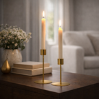 Vega Simple Iron Candlestick Holder