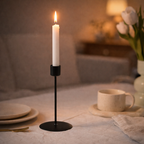Vega Simple Iron Candlestick Holder