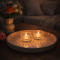 Prague Glass Tealight Holder Duo for Celebrations