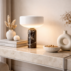 Amsterdam Danish Mushroom Lamp with Marble & Iron