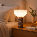 Amsterdam Danish Mushroom Lamp with Marble & Iron