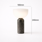 Amsterdam Danish Mushroom Lamp with Marble & Iron