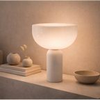 Amsterdam Danish Mushroom Lamp with Marble & Iron
