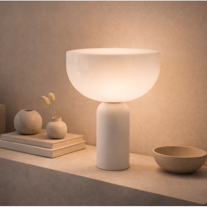 Amsterdam Danish Mushroom Lamp with Marble & Iron