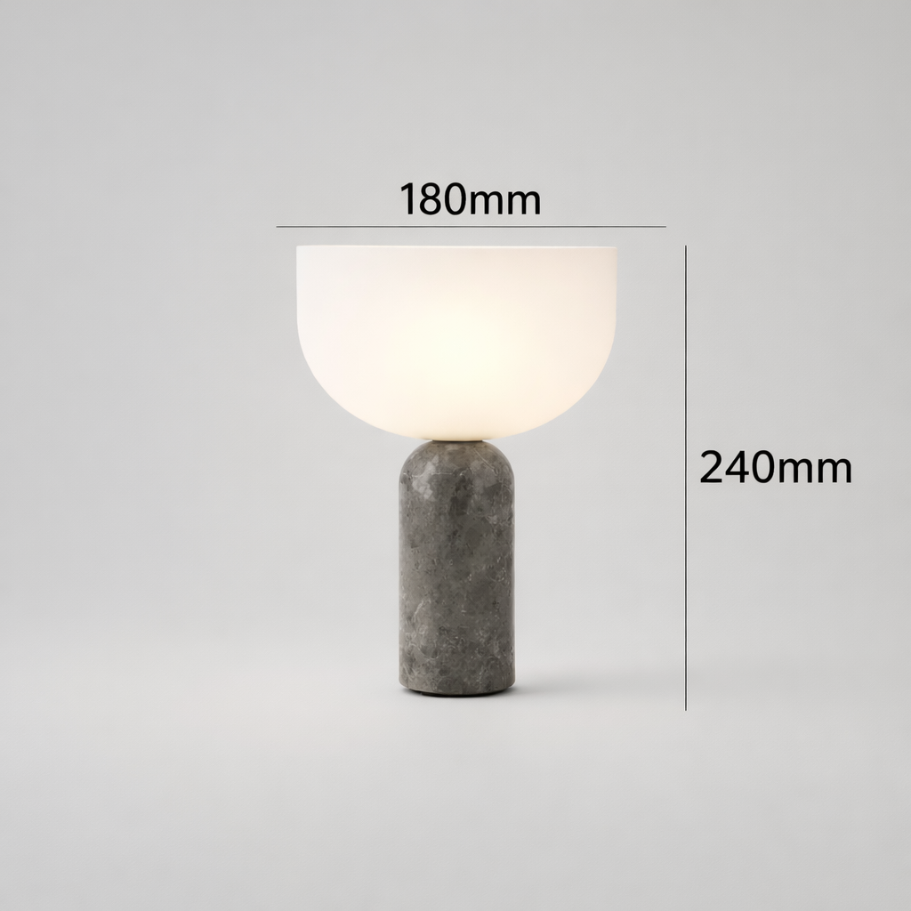 Verona Cordless Rechargeable Marble Touch Dimming Table Lamp