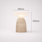 Aalborg Danish Marble Mushroom Bedside Lamp