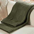 Copenhagen Checkered Knit Throw Blanket