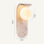 Lumo Marble Glass Globe Wall Sconce
