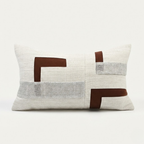 Hakone Patchwork Lumbar Pillow Cover 12x20 Inch