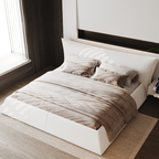 Helsinki Luxurious Queen Platform Bed with Tufted Velvet Headboard