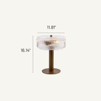 Jutland Luxury Glass Mushroom Table Lamp
