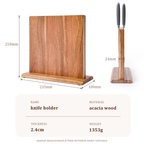 Kyoto Acacia Wood Magnetic Knife Block Stand