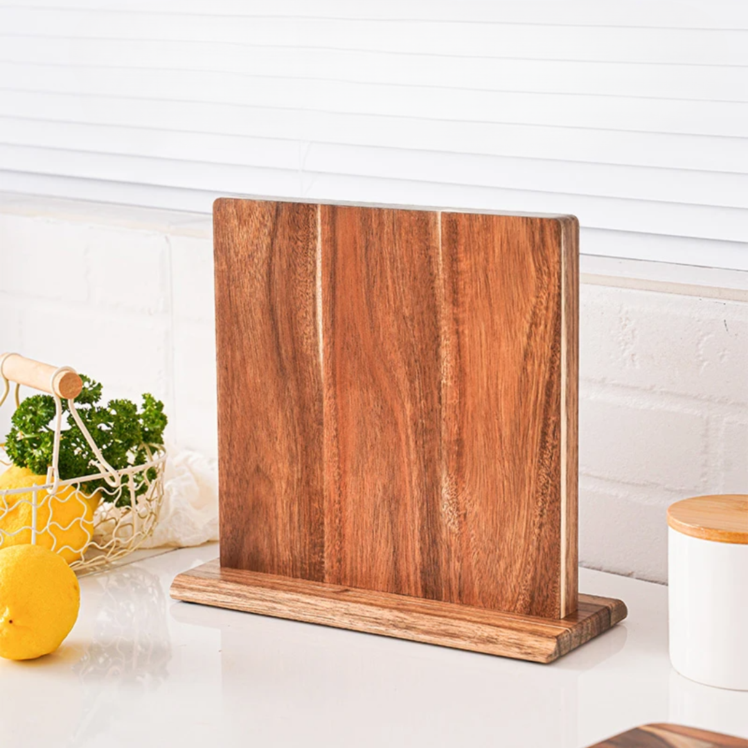 Kyoto Acacia Wood Magnetic Knife Block Stand