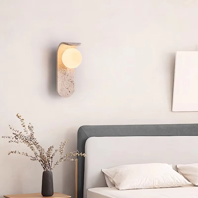 Lumo Marble Glass Globe Wall Sconce