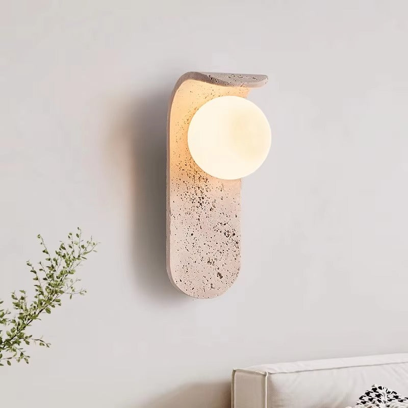Lumo Marble Glass Globe Wall Sconce