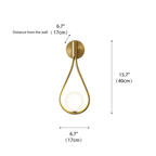 Milan Minimalist Teardrop Wall Sconce