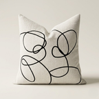 Nagano Stripe Abstract Cushion Cover 18x18 Inch