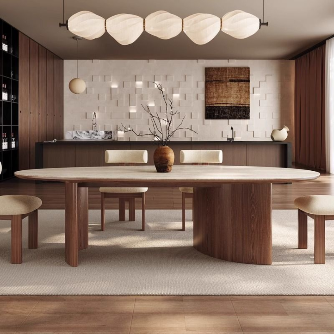 Nara Wabi-Sabi Sintered Stone Dining Table