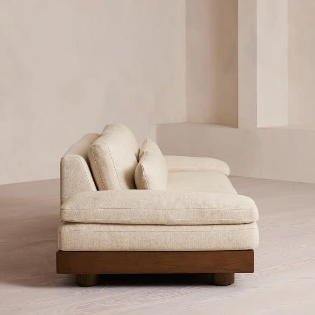 Nara Nordic Retro Solid Wood Sofa