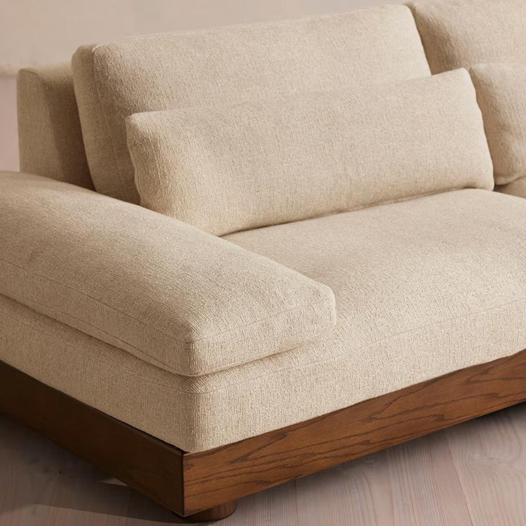 Nara Nordic Retro Solid Wood Sofa