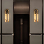 Oro Natural Marble and Copper Wall Lamp