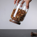 Oslo Eco-Friendly Glass Storage Jar with Wood Lid