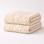 Oslo Handmade Chunky Knit Chenille Throw Blanket