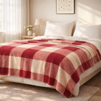Paris Luxury Cashmere-Feel H-Monogram Throw Blanket