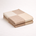 Paris Luxury Cashmere-Feel H-Monogram Throw Blanket