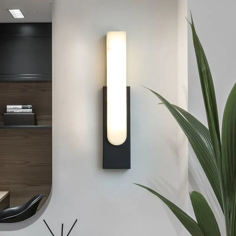 Pillar Marble Recessed Wall Lamp