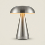 Portofino Cordless Gold Mushroom Table Lamp