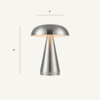 Portofino Cordless Gold Mushroom Table Lamp