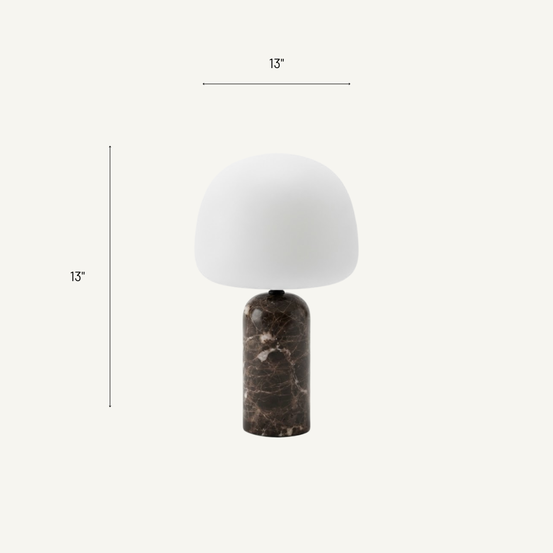 Provence All-Marble Dome Table Lamp