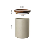 Provence Retro Ceramic Storage Jar with Wooden Lid