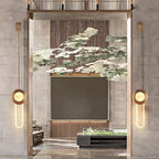 Recess Iron and Glass Wall Lamp
