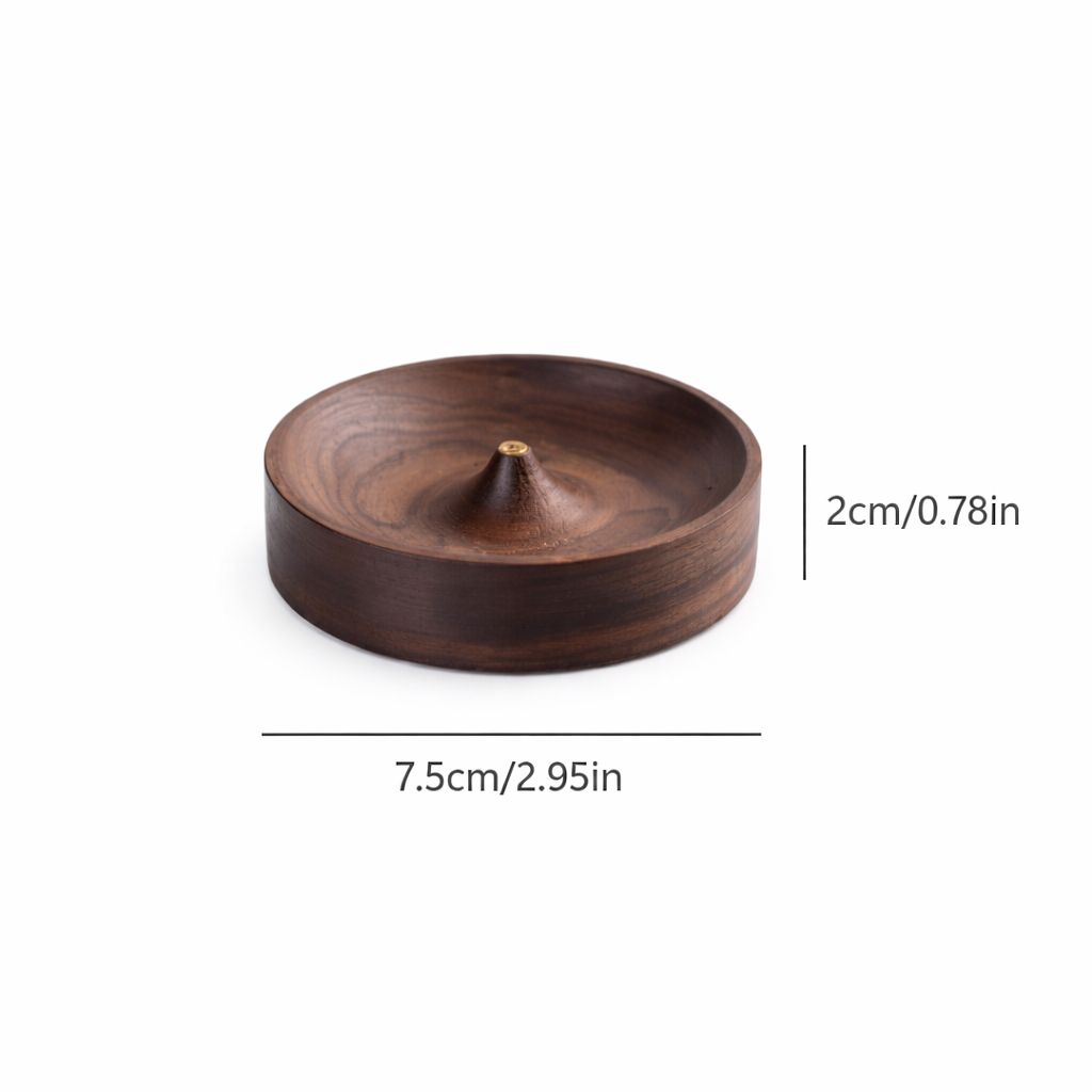 Sapporo Handmade Black Walnut Incense Holder